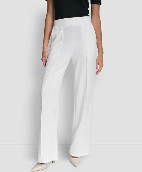 DKNY Women's Mere Hacci Wide-Leg Knit Pants