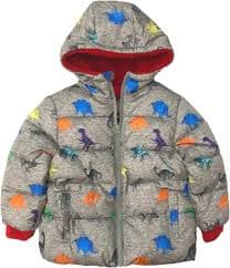 Amazon.com: Swiss Tech Performance Gear Infant & Toddler Boys Colorful Gray Dinosaur Puffer Jacket Hoodie Coat 12 Months: Clothing, Shoes & Jewelry