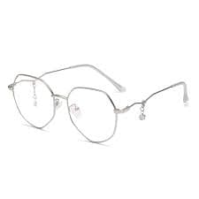 blue light blocking glasses for women vintage octagon square non-prescription metal eyeglasses - jewelry & accessories - Temu