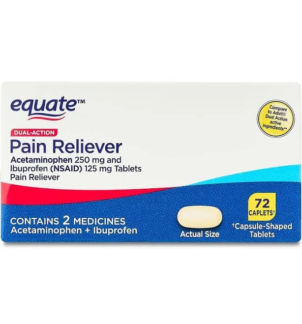 Equate Dual-Action Pain Reliever Caplets