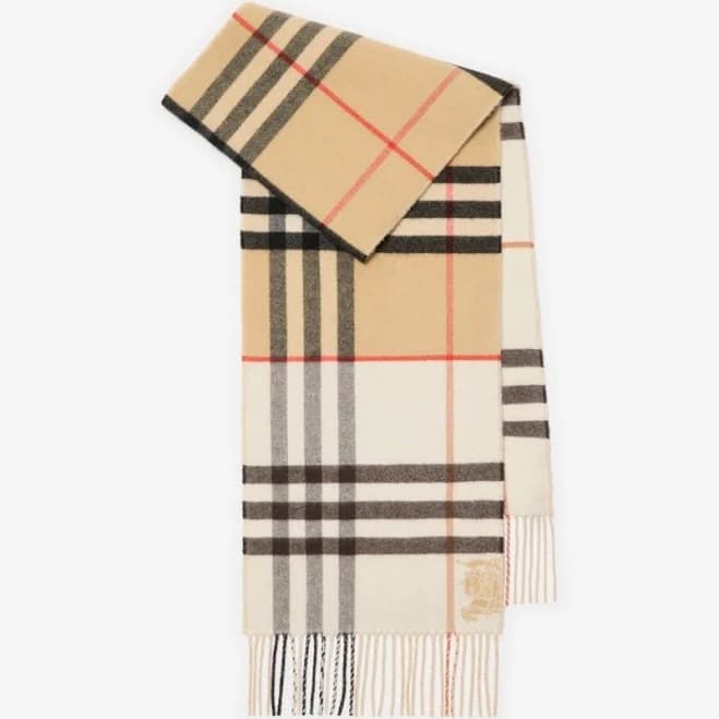 Burberry Double-Faced Cashmere Scarf