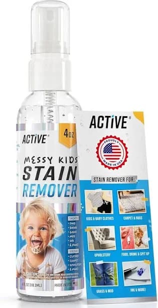Messy Kids Natural Stain Remover and Stain Treater Spray Laundry Spot Cleaner