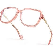 Amazon.com: Zeelool Classic Square Blue Light Blocking Glasses for Women Men ZJGM309460-01 Black : Health & Household