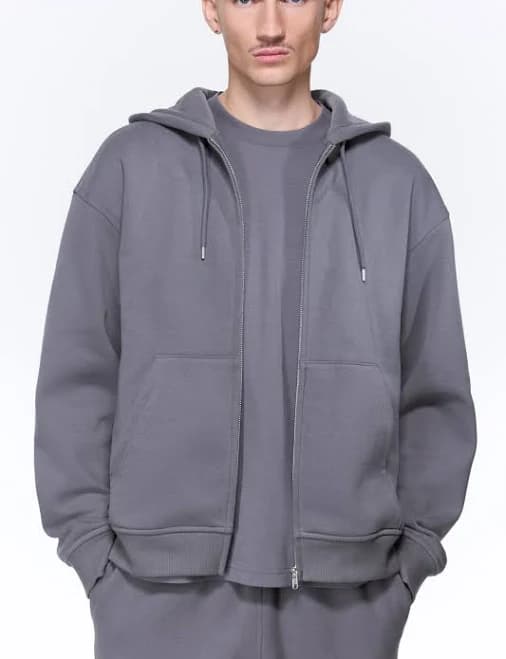 H&M Men's Loose-Fit Hooded Jacket