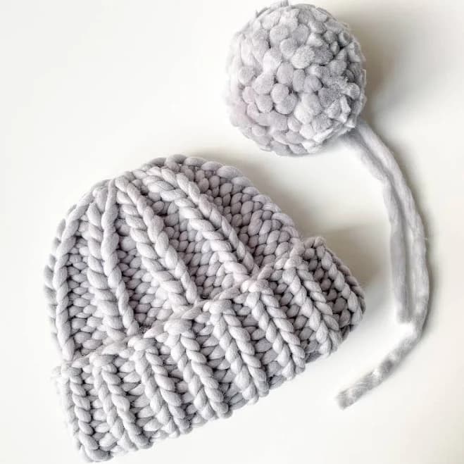 Chunky Ribbed Beanie Hat