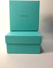 Two Tiffany & Co. Empty Blue Jewelry Gift Boxes