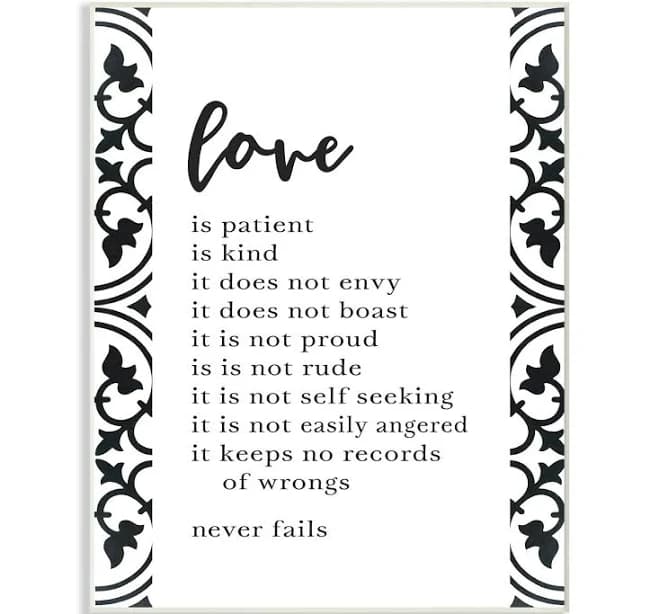 Stupell Industries Love Is Kind Wall Plaque Art