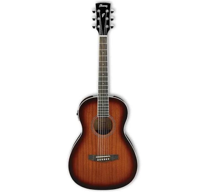 Ibanez PN12E Mahogany Parlor Acoustic-Electric Guitar