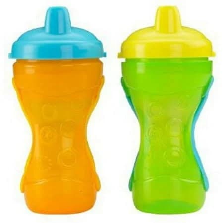 Fisher-Price Two-Grip Travel Sippy Cup Hard Spout Large 2-Count