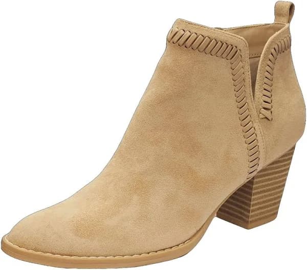 Dolce Vita Jace Pointed Toe Mid Block Heel Ankle Boots
