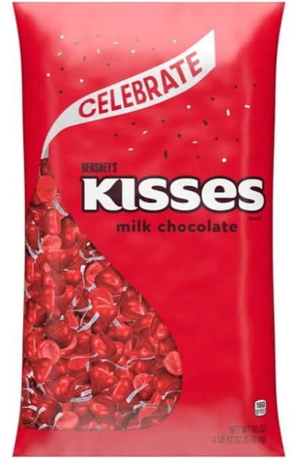 Hershey Kisses Red Foil 1/4 Pound