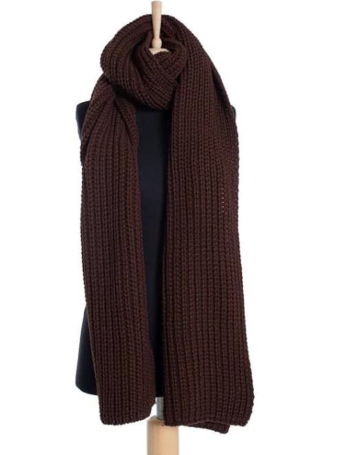 Hand Knitted Oversize Chunky Scarf