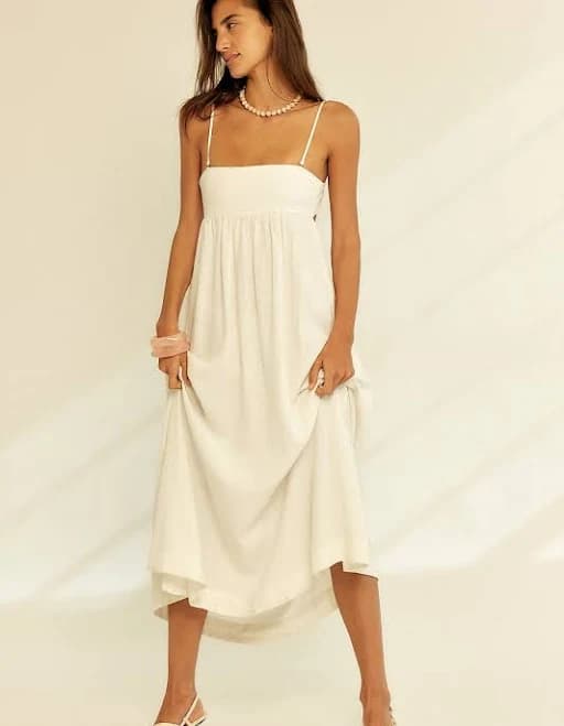 Free People Halo Babydoll Midi Dress