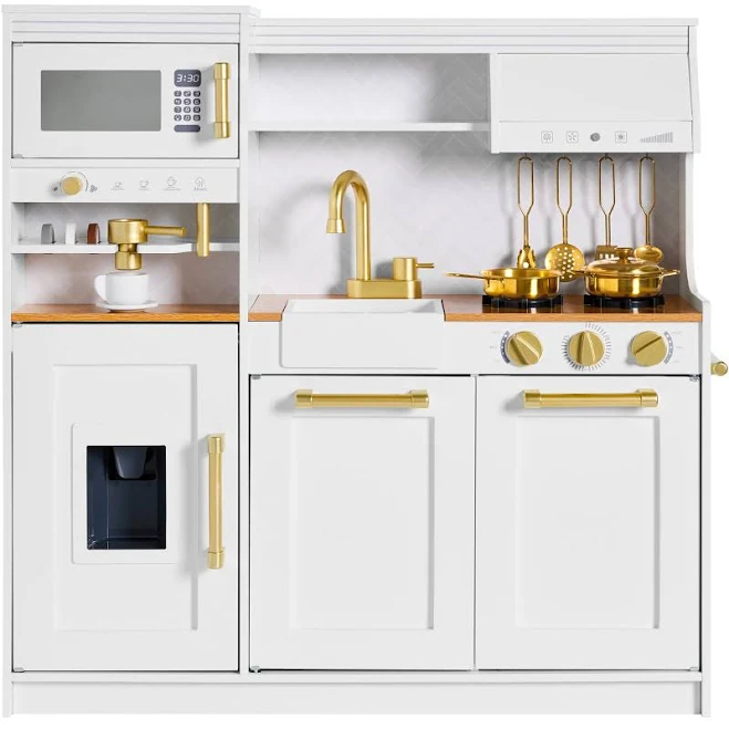 Best Choice Products Pretend Play Kitchen with Espresso Machine
