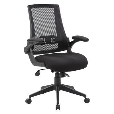 Boss Mesh Flip Arm Chair B6776BK