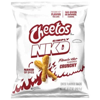 Cheetos Simply Naked Crunchy Flamin Hot Snacks