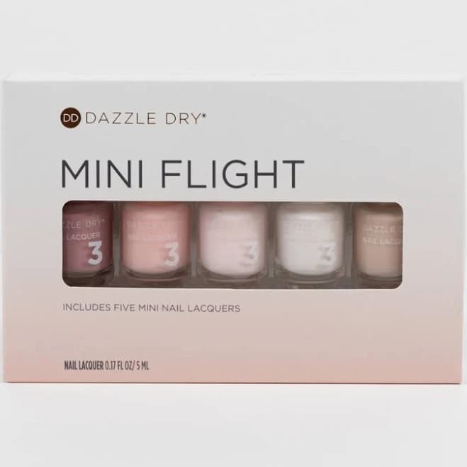 Dazzle Dry Mini Flight Nude Nail Polish Set