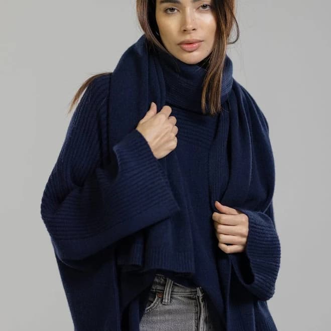 Jaki Ribbed Viscose Shawl