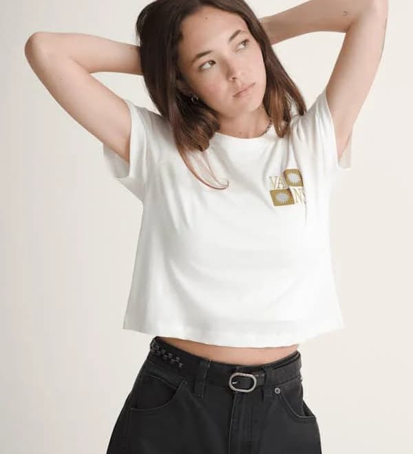 Vans Women's Sunny Checkerboard Crop T-Shirt