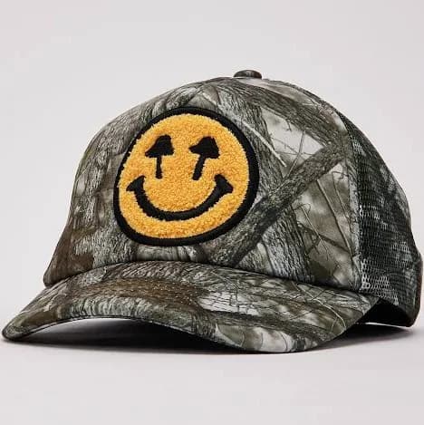 Happy Caps Men's Double Blind Real Tree Camo Trucker Hat