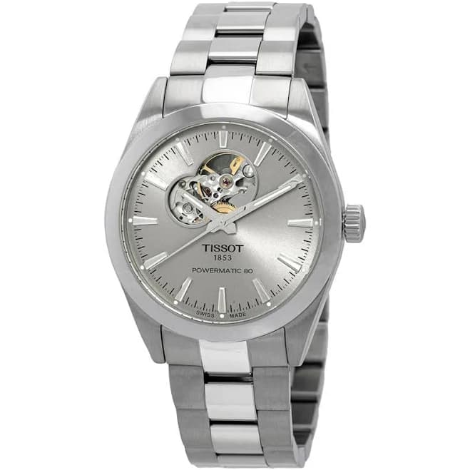 TISSOT Men's GENTLEMAN POWERMATIC 80 OPEN HEART