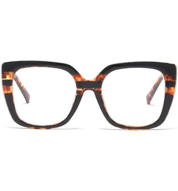 Wanda Cat-Eye Leopard Acetate Frame Glasses