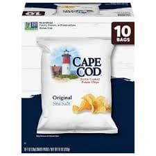 Cape Cod Original Kettle Cooked Potato Chips - 10 ct