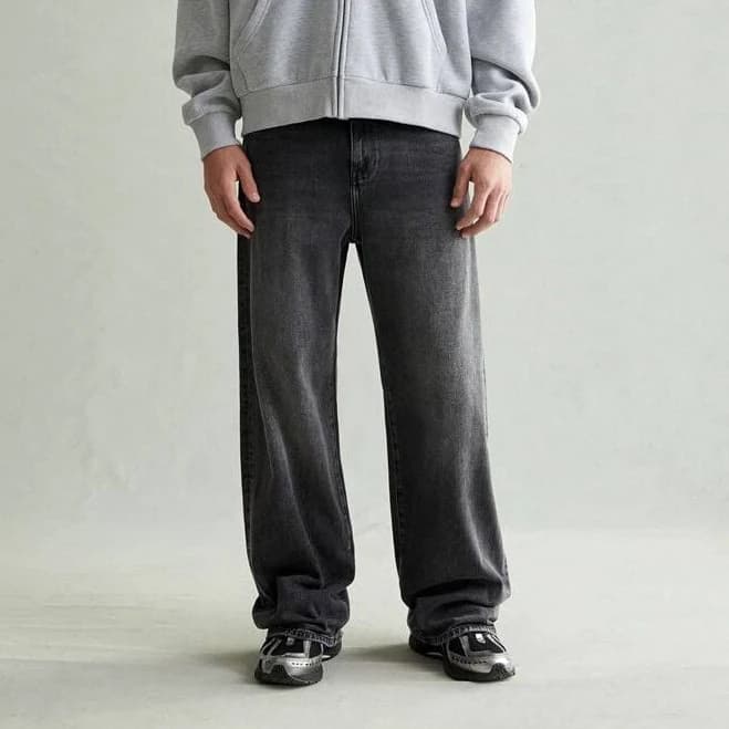 Blake Men's Extreme Baggy Jeans with Chain