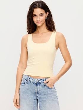 Old Navy Women's Blueberry Basic Scoop Neck Tank Top