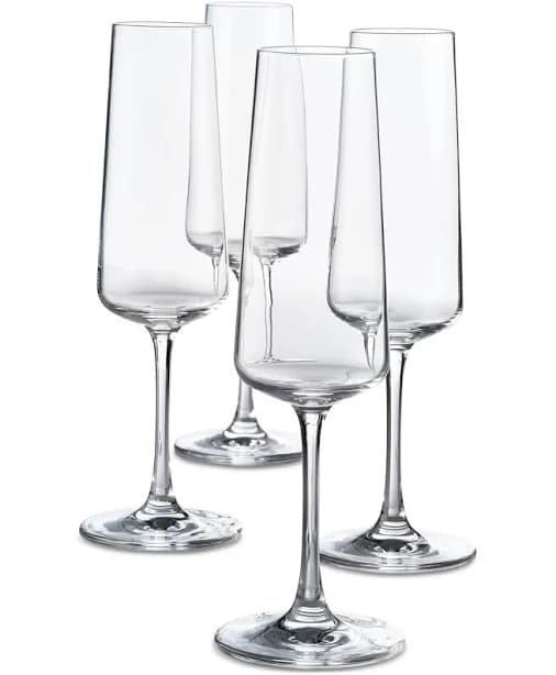 Macy's The Cellar Flur Collection Stemmed Champagne Glasses