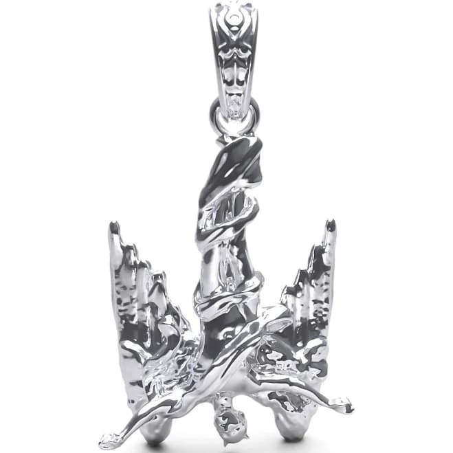 .925 Sterling Silver Fallen Angel Pendant
