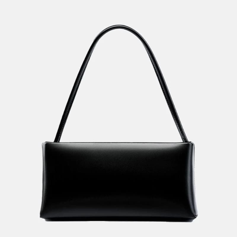 Minimalist Genuine Leather Baguette Bag