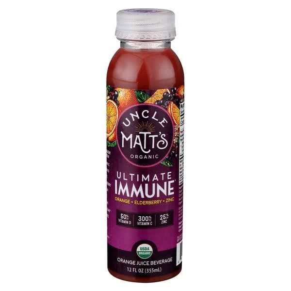 Uncle Matt's Organic Ultimate Immune, Orange Juice - 12