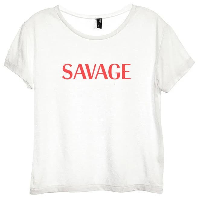 Savage Women's Distressed Baby Tee