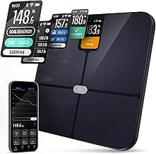 Smart Scale – Track Your Weight Loss Journey with Verified Accuracy & Smart Goal-Based Monitoring | Wi-Fi & Bluetooth Sync