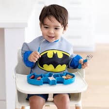 Suction Base Silicone Feeding Bowl For Baby Led Weaning Bumkins Silicone Suction Baby Bowl - Platinum Silicone Feeding Bowl For Toddlers Toddler Feeding Bowl