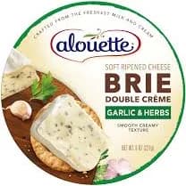 Alouette Brie Double Crème Garlic & Herbs Soft Ripened Cheese