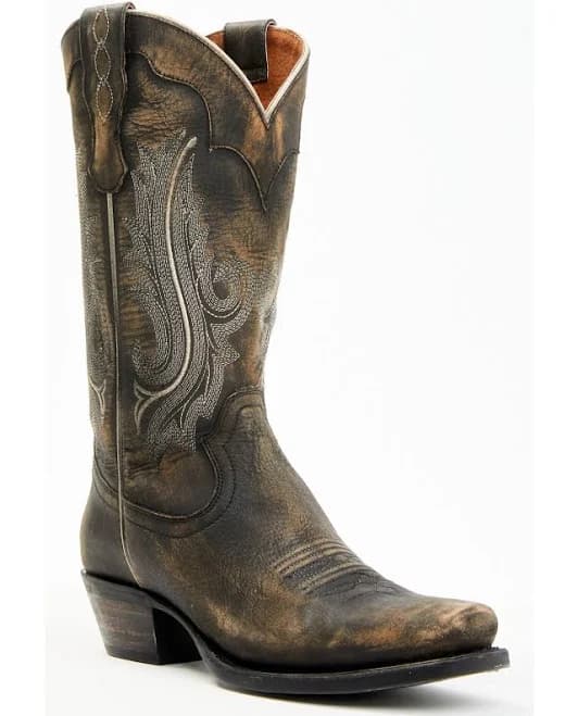 Lawless Distressed Square Toe Western Boots