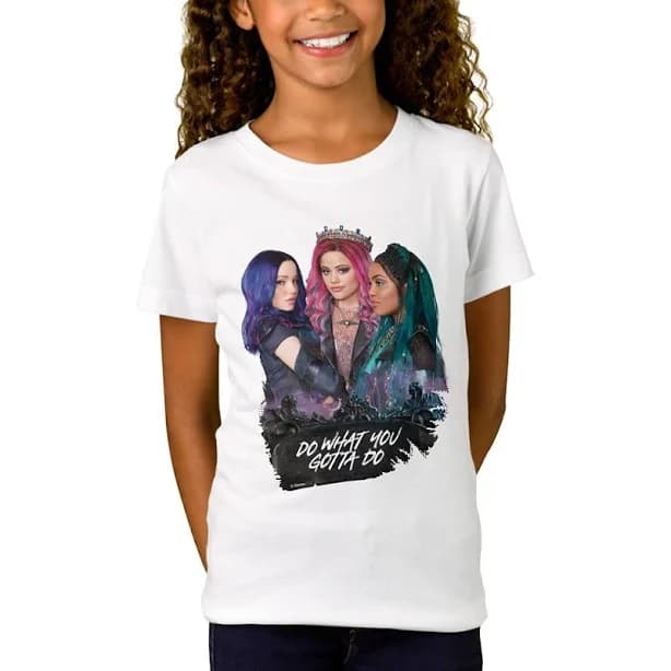 Disney Mal, Uma, and Audrey T-Shirt for Girls Descendants 3 Customizable