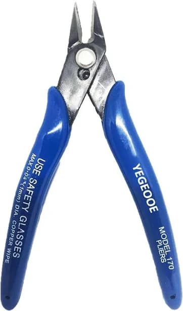 5PACK Blue Carbon Steel Flush Wire Cutter Diagonal Cutting Plier Side Cutter Nippers | Multi Functional | China