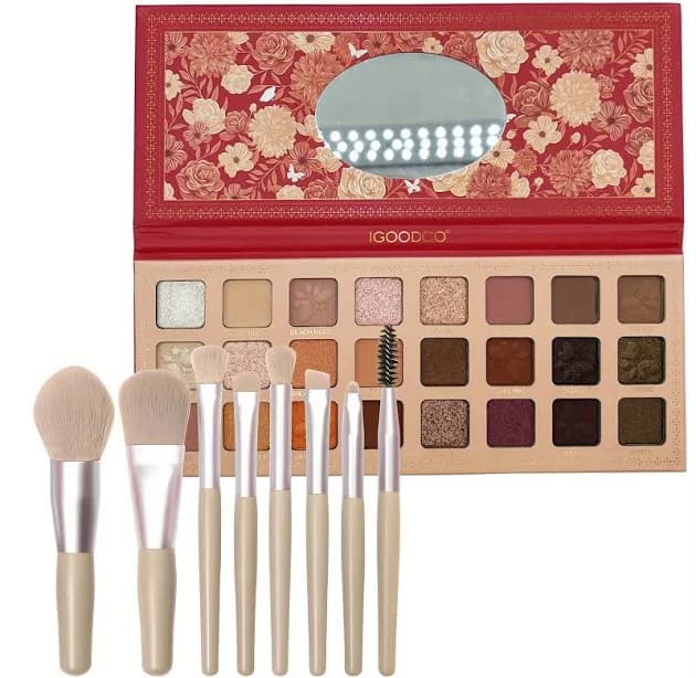 Purple & Taupe Smoky 24-Color Eyeshadow Palette - Matte, Eye shadow palette, Makeup palette, Eye shadow palette clearance, Shimmer & Metallic Shades,