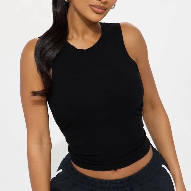 Fashion Nova Sleeveless Ribbed Active Top