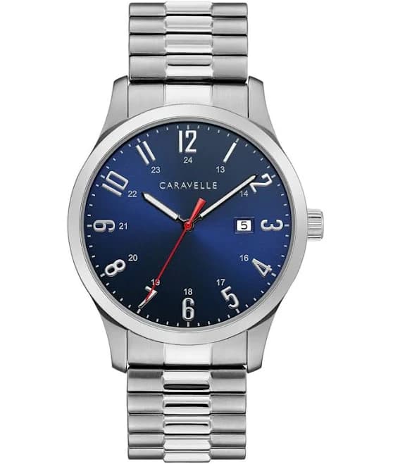 Bulova Men's Caravelle Quartz Stainless Steel Expansion Watch