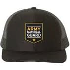 U.S. Army National Guard Hat - Richardson 112 Trucker - Black