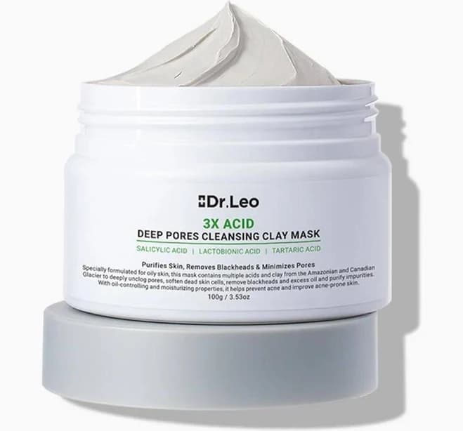 Dr. Leo 3x Acid Deep Pores Cleansing Clay Mask 100g