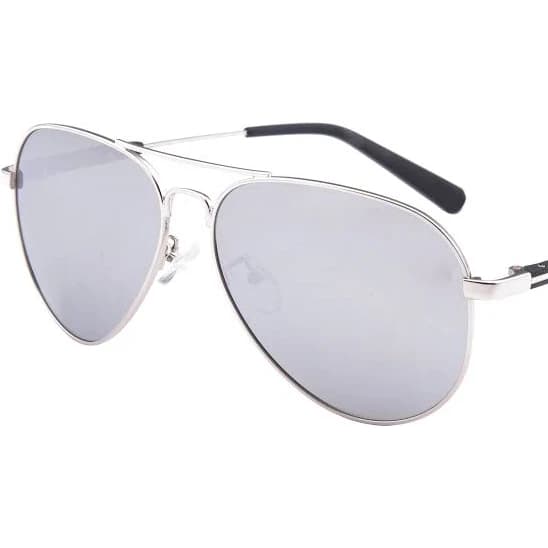 Piranha Eyewear Men's Eclipse Metal Aviator Sunglasses