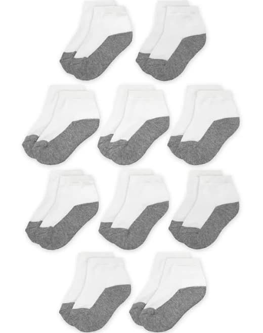 Wonder Nation Boys' 10-Pack Ankle Socks