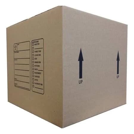 18 X 18 X 16 Inches Genuine Medium Moving Boxes (Pack of 10), Multicolor