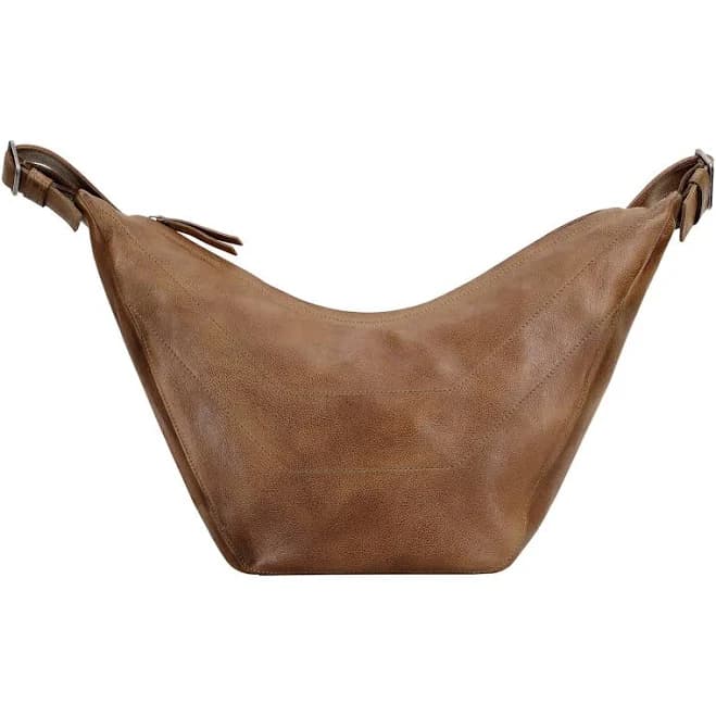 Boone Leather Hobo Crossbody Bag