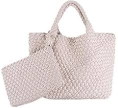 Amazon.com: GBB Woven Bag for Women PU Leather Handwoven Tote Bag Large Handbag with Clutch Handmade Casual Purses Shopper Shoulder Bags, Beige, L : Clothing, Shoes & Jewelry